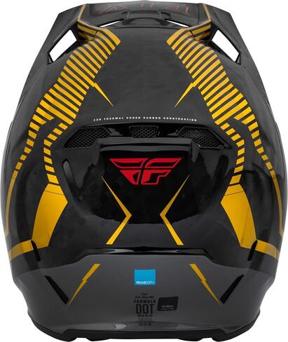 خوذة Fly Racing 2023 للبالغين من الكربون (ذهبي/أسود، متوسط) in Saudi Arabia