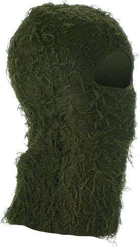 PATIKIL Distressed Balaclava Ski Mask, Balaclava Camo Knitted Face Mask Windproof Full Face Cover in Saudi Arabia