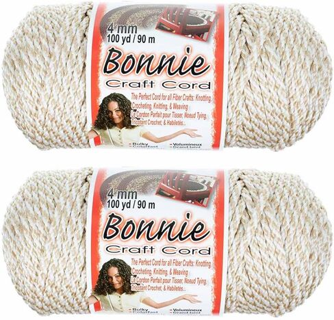 4mm Macramé Craft Bonnie Cord 100 Yard Skein 2 Pack in Saudi Arabia