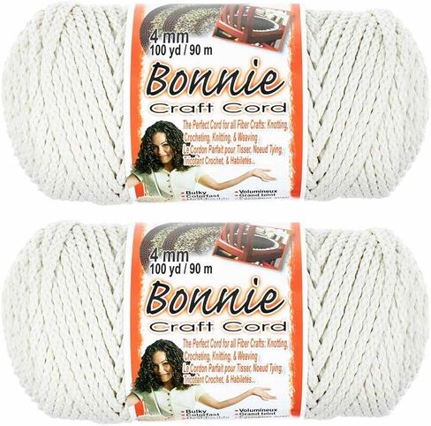 4mm Macramé Craft Bonnie Cord 100 Yard Skein 2 Pack in Saudi Arabia