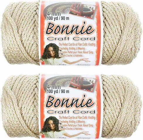 4mm Macramé Craft Bonnie Cord 100 Yard Skein 2 Pack in Saudi Arabia
