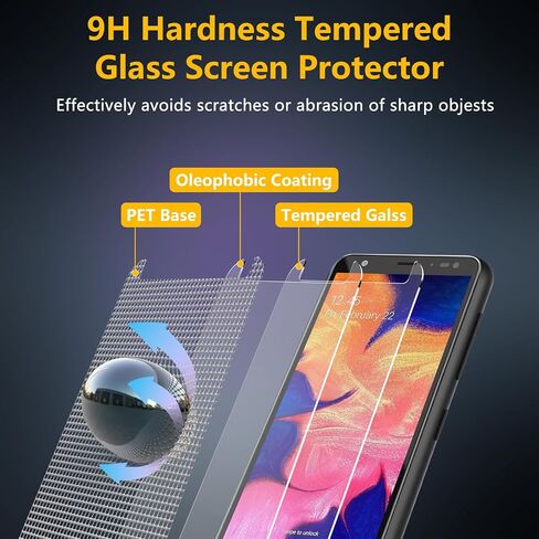 واقي شاشة BESINPO مكون من قطعتين لهاتف Gabb Phone 4 Pro، طبقة من الزجاج المقوى 9H تغطية كاملة فائقة الدقة مضادة لبصمات الأصابع وخالية من الفقاعات لهاتف Gabb 4 Pro - 6.5 بوصة in Kuwait