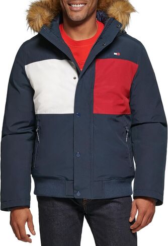 Tommy Hilfiger Men's Arctic Cloth Quilted Snorkel Bomber Jacket in Saudi Arabia