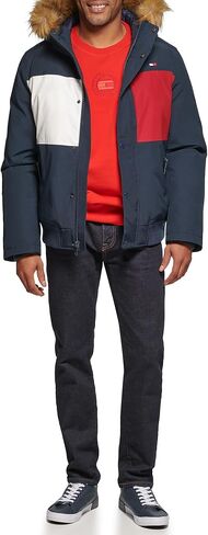 Tommy Hilfiger Men's Arctic Cloth Quilted Snorkel Bomber Jacket in Saudi Arabia