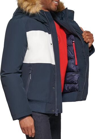 Tommy Hilfiger Men's Arctic Cloth Quilted Snorkel Bomber Jacket in Saudi Arabia