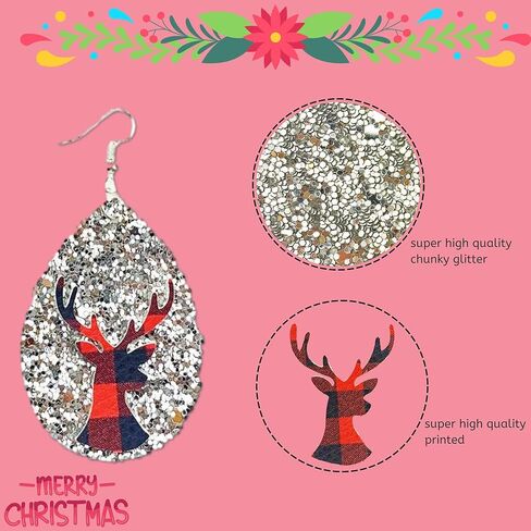 طقم صنع أقراط من الجلد الصناعي من AOUXSEEM 161 قطعة للمبتدئين، 48 دمعة مقطوعة مسبقًا مع فتحة و16 قطعة نجمة على شكل قبعة شجرة الرنة، 50 خطافًا فضيًا مضادًا للحساسية و50 حلقة قفز (ب) in Kuwait