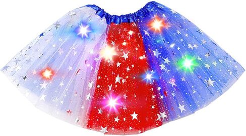 Light up Tutu Skirts LED Tulle Tutu Skirt Ballet Dance Tutus Layered Rave Costumes for Women and Girls in Kuwait