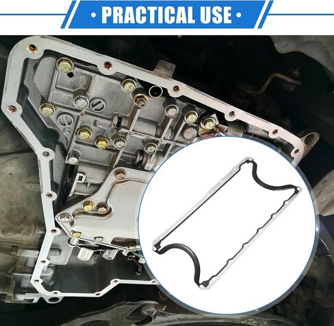 حشية وعاء زيت فلتر نقل السيارة متوافقة مع Ford Fiesta 1.6L 2004-2006، حشية وعاء زيت المحرك الأسود المطاطي المتين in Saudi Arabia