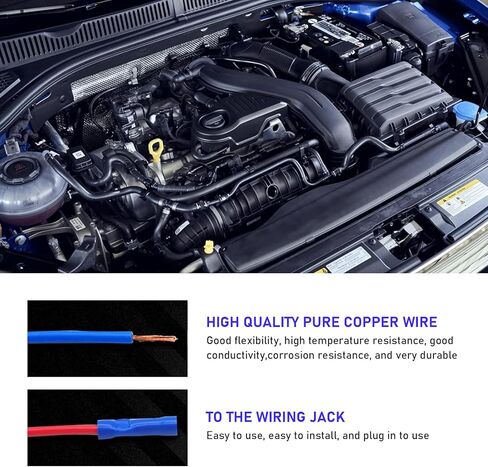 5 قطع من محول صمامات السيارات، صندوق صمامات صغير لشفرات ATM APM سلك نحاسي نقي مع إدخال 15 أمبير، محول صنبور مصهر الدائرة الإضافي، ملحقات عالمية لمعظم شاحنات السيارات (أسود وأزرق) in Kuwait