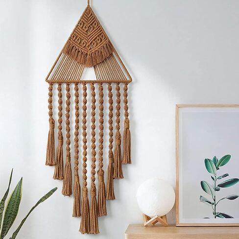 Abeillo 8PCS Dream Catchers Kit, 2 Sizes Metal Hoops, Metal Rings for Crafts, Gold Macrame Hoop for DIY Crafts Wall Hanging Decoration (Triangle) in Saudi Arabia