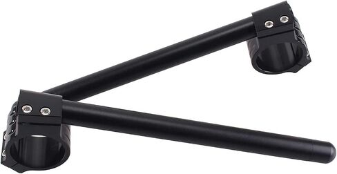 مشبك للدراجة النارية على المقاود، مقود الدراجة النارية لـ Cb500 Cb650 Cb750 1969-1982 Cbx Cl77 Mr250 Sl350 Cb350 Cl350 Cx500 Gb500 Gl500 Cb550(37 مم أسود) in Saudi Arabia