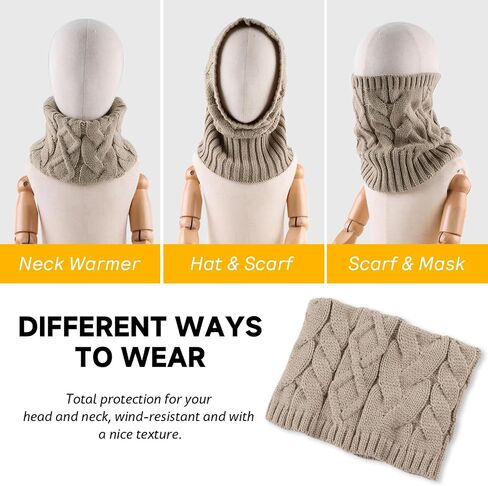JANGANNSA Winter Kids Scarf Warm Children Neck Warmer Reversible Boys Girls Knitted Scarves in Saudi Arabia