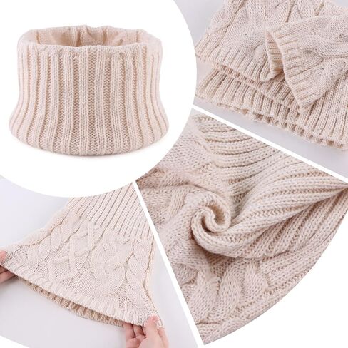 JANGANNSA Winter Kids Scarf Warm Children Neck Warmer Reversible Boys Girls Knitted Scarves in Kuwait