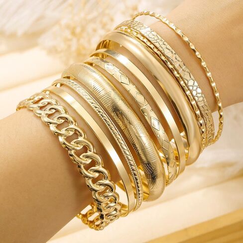 Punk Wide Cuff Bracelet Stack Greek Goddess Bracelet Accessories Gold Stacking Bracelet for Women Exaggerated Wide Cuff Bracelet Indian Jewelry for Women in Saudi Arabia
