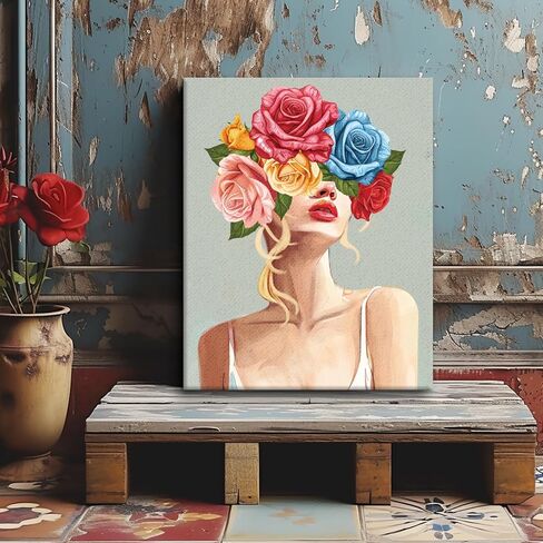 ACRNIGHEET 4 عبوات من القماش المرسوم مسبقًا للرسم للبالغين، مجموعة أدوات رش وطلاء الهالوين، لوازم الحفلات، طقم طلاء للأزواج، طقم طلاء قماشي للتاريخ الليلي، قماش ممتد للرسم، مقاس 8 × 10 بوصة in Kuwait