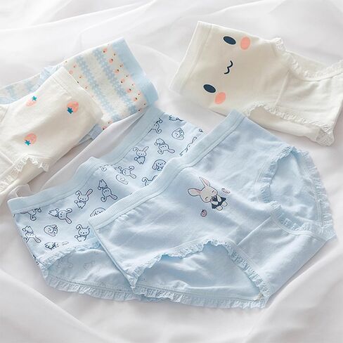 Women’s Underwear Cotton Panties Rabbit Cute Kawaii Japanese Underwear 5 Pack in Saudi Arabia