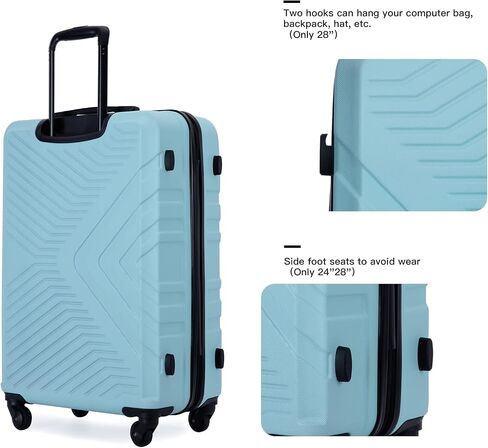 CuisinSmart 28 Inch Luggage with Spinner Wheels,Hard Shell Luggage with TSA Lock, Scratch Resistant Lightweight Suitcase,Expandable Travel Luggage Bag for Women Men Family Yellow in Saudi Arabia