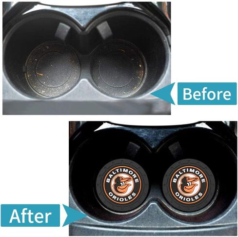 for NY Yankees Car Cup Holder Coasters,Baseball Fans Car Coasters for Car Cup Holder,New York Yankees Car Cup Holder Insert,Souvenir for Baseball Fans,Silicone Non-Slip Car Cup Mat,2.75'' in Saudi Arabia