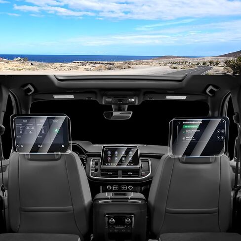 2PCS Screen Protector for 2023-2025 Ford Super Duty F250 F350 F450, 12 Inch Touch Screen Protector Tempered Glass Navigation Display Screen Cover Infotainment Protective Film in Saudi Arabia