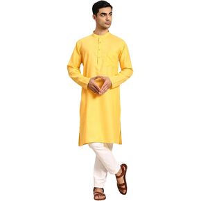 Mens Indian Traditional Cotton Kurta Sets, Men Kurta Set Indian Wedding Dress (A-781)