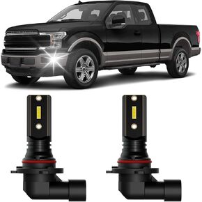 مصابيح الضباب F150 LED تناسب مجموعة استبدال مصابيح الضباب Ford F150 2004-2023، 6500K أبيض بارد، التوصيل والتشغيل، حزمة من 2