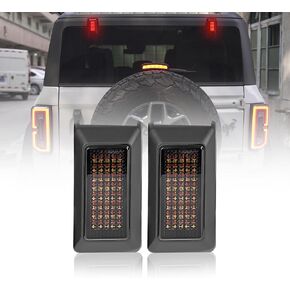 OFFORAD Gamers Bronco Rear Window Hinge Lights Plug and Play High Mount Stop Reversing Lights Compatible with Ford Bronco 2021+ Bronco LED Brake Running Reversing Light