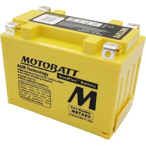 MotoBatt DB Electrical MBTX9U New Battery for Motobatt Battery 10.5Ah, Honda, Bmw, Ktm, Mv, Yamaha, E-ton, Kymco, Sym, Kasea, Husaberg, Hyosung, Triumph, Artic Cat, Polaris Motorcycle Atv YT12A-BS