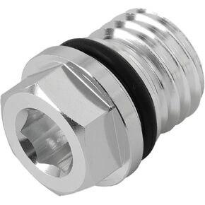 Upgraded Aluminum Engine Oil Drain Plug w/O-Ring Compatible with EZ GO Golf Carts 2008-Up TXT & RXV,Some Kawasaki Engines Replaces 92066-0774 & 603557