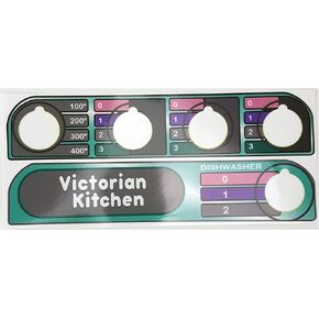 ملصقات بديلة من Toy Restore تناسب ألعاب Little Tikes Victorian Kitchen Dials للأطفال