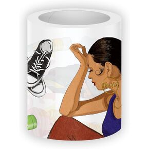 شريط Rongrong Latina PET - المخططات والتقويمات والمجلات وسجلات القصاصات - جودة جمالية ممتازة مرسومة يدويًا ومقطوعة مسبقًا من Muy Bonita in Kuwait