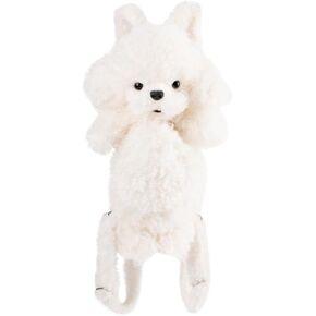 Chongker Stuffed Animals Realistic Poodle Dog Shaped Backpack - Handcrafted Cute Dog Plush Poodle Stuffed Animal Backpack for Women Anniversaries (WHITE)