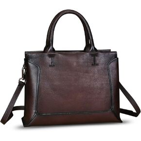 Genuine Leather Satchel for Women Leather Handbag Top Handle Bags Handmade Purse Crossbody Handbags Tote Bag