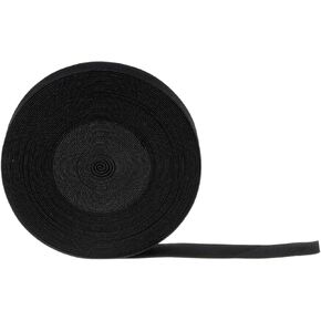 HARFINGTON 12 Yards Sewing Elastic Bands 3/4 Inch 20mm Width Flat Knit Stretch Elastic Cord for DIY Projects Arts and Crafts, Black