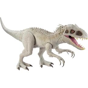 Mattel Jurassic World Camp Cretaceous Super Colossal Indominus Rex Dinosaur Toy, Action Figure at 3.5 Feet Long with Eating Feature, for Kids