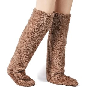 Thigh High Fuzzy Socks for Women Long Fuzzy Socks for Women Knee High Fuzzy Leg Warmers Women Fuzzy Socks Long Fuzzy