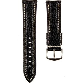 Premium Minerva Box Leather Watch Band - Luxury Italian Leather MBox Watch Strap from Badalassi Carlo tanneries- Quick-Release - 18mm, 20mm, 22mm, 24mm