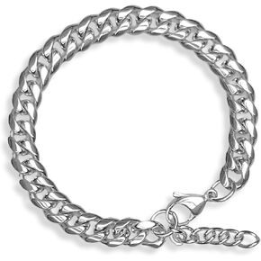 Cuban Link Chain Bracelet for Men - Stainless Steel, Personalized Meaningful Message Card with Bible Verse on back, For Anniversary, Birthday, Promise to My Husband, Son, Dad, Boyfriend - Keepsake Gift Box