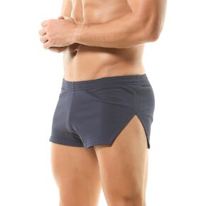 YUFEIDA Men's Boxer Shorts Cotton Breathable Mini Boxers Moisture Wicking Shorts Large Side Split Cotton Boxers