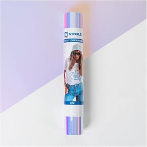 Stahls’ Color Shift HTV – CAD-Cut Chroma Bling Heat Transfer Vinyl – 12" x 3ft – High-Gloss Finish – Lab Tested 25+ Washes – Works with Any Vinyl Cutter & Safe for Laser Cutters – Pearl Shift