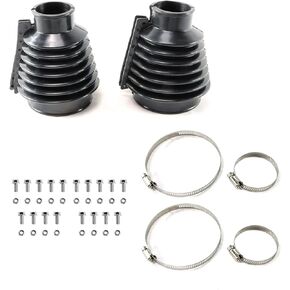 Swing Axle Boot Kit Compatible with 1949-1968 VW Beetle Dune Buggies, Kit Cars, Baja Bugs, And Sandrails Pair - Black Split Swing Axle Boot Kit