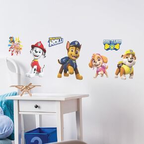 Paw Patrol Chase Wall Decal - Large 21" Vinyl Wall Sticker Bedroom Decorations - Paw Patrol Room Decor Peel and Stick