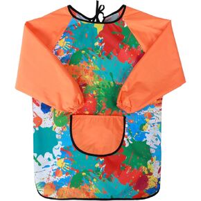 Molain Waterproof Children Art Smock Kids Art Aprons, Kids Painting Apron with Long Sleeve Art Painting Kitchen Crafts