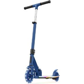Jetson Scooters - Jupiter Kick Scooter - Collapsible Portable Kids Push Scooter - Lightweight Folding Design with High Visibility RGB Light Up LEDs on Stem, Wheels, and Deck