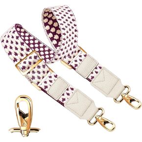 ZINZ 66 inch Purse Shoulder Strap Wide Bag Replacement Belt with Dual Balanced Clips