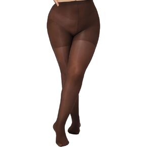 Unbelievable Durability Plus Size Pantyhose, Rip Resistant 40D Semi Sheer, Control Top Tights for Women