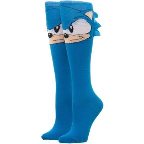 Sonic Knee High Socks Sonic the Hedgehog Socks Sonic Accessories - Sonic the Hedgehog Apparel Sonic Socks