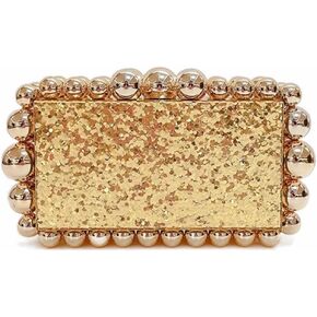 AZWBAG Women's Evening Bag Sparkly Pearl Clutch Purse Acrylic Crossbody Bag for Women