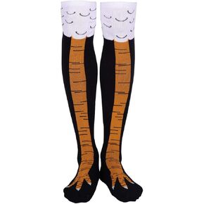 Chicken Leg Socks Funny Crazy Cute Socks High Knee Socks for Women Men Teens Kids