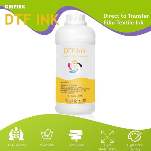 DTF White Ink 1000ML Refill for Epson Printhead DX5 DX7 5113 XP600 L3200 4720 TX800 L1800 L805 R1390 DTF Printer, for DTF Heat Transfer Film Printing (1 Pack, White) in Saudi Arabia