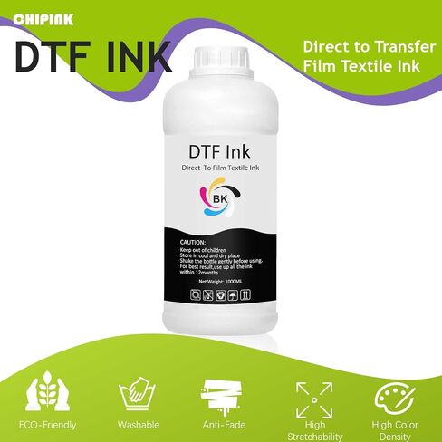 DTF White Ink 1000ML Refill for Epson Printhead DX5 DX7 5113 XP600 L3200 4720 TX800 L1800 L805 R1390 DTF Printer, for DTF Heat Transfer Film Printing (1 Pack, White) in Saudi Arabia